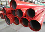 Fire steel pipe construction